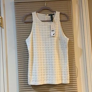 Ralph Lauren Cream/White Design Top